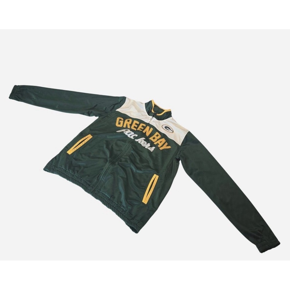 NFL Green Bay Packer Men's Track Jacket Full Zip Up- Large
